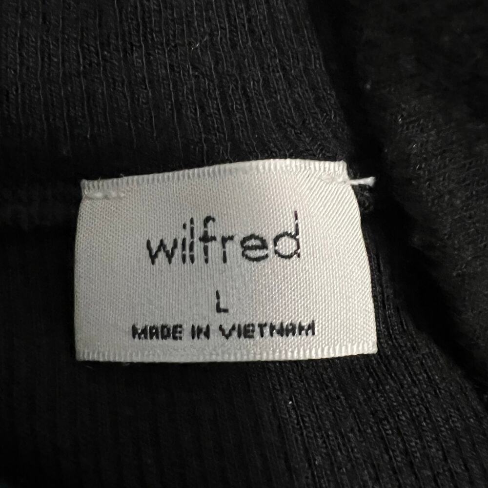 Wilfred‎ Long Sleeve Mock Neck Black Lightweight Top Size Large - Picture 5 of 6